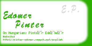 edomer pinter business card